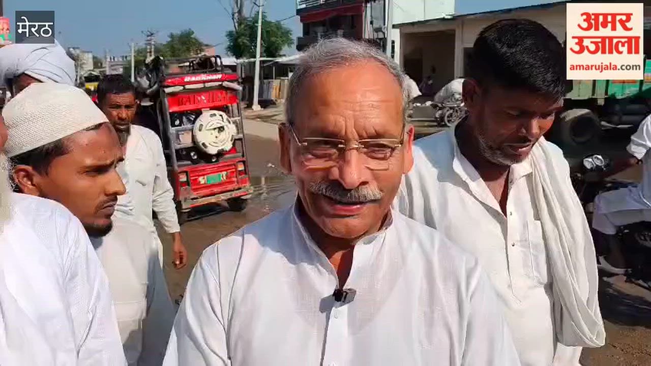 Baghpat MP arrived to take stock of potholes and waterlogging on Sardhana-Binauli road, expressed displeasure over the working style of the officers.