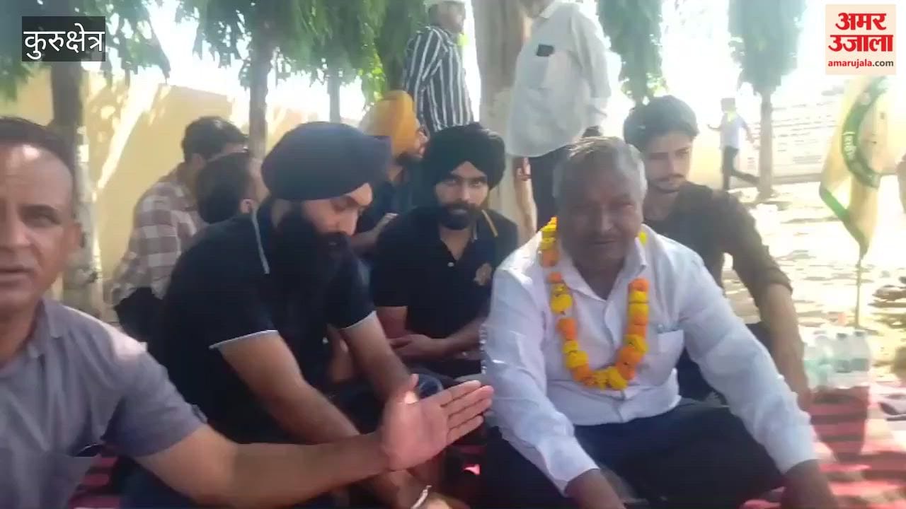 Farmers in Kurukshetra were up in arms for the second consecutive day over gate passes for paddy procurement; a former Sarpanch has gone on a hunger strike.