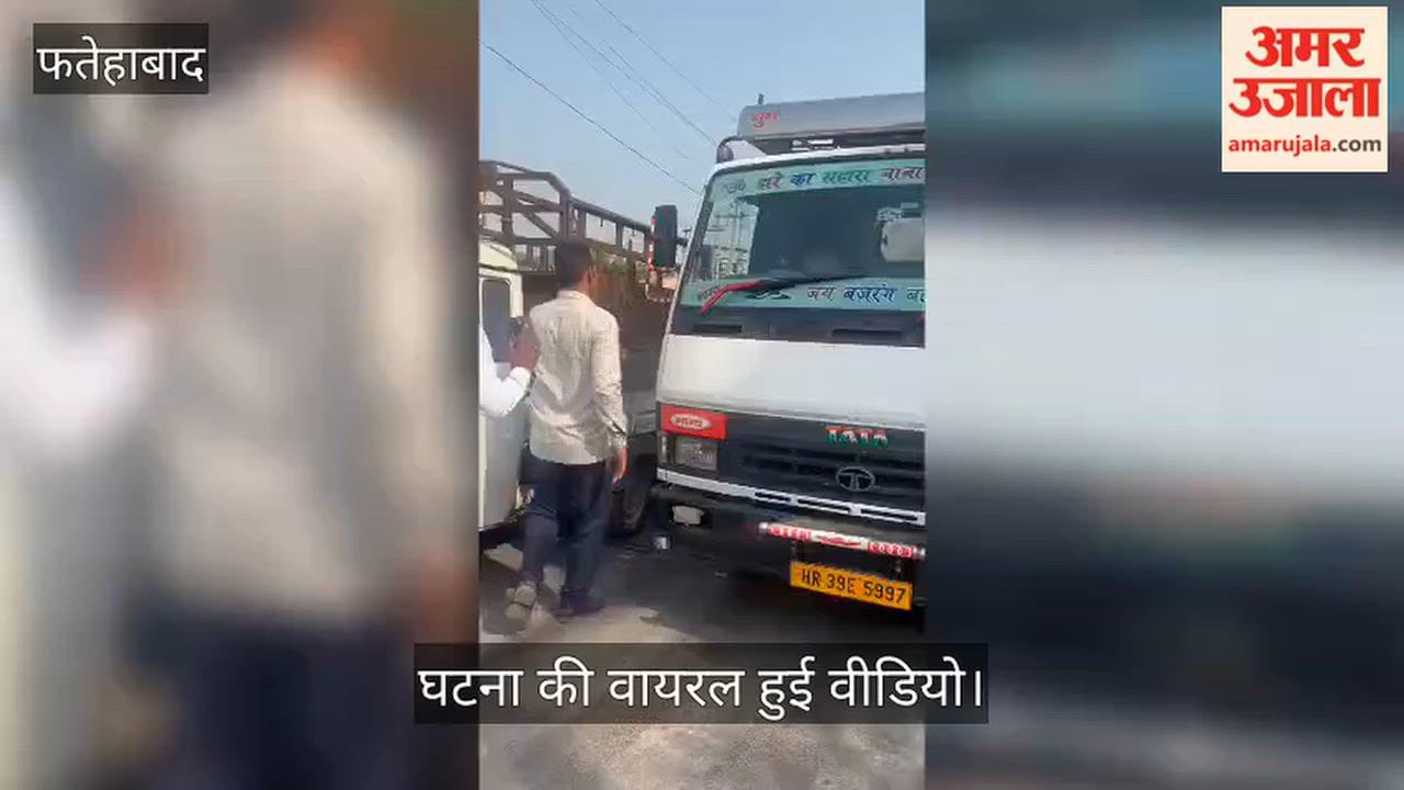 Canter driver enters 'No Entry' zone; accused of attempting to run over traffic police personnel who stopped him.