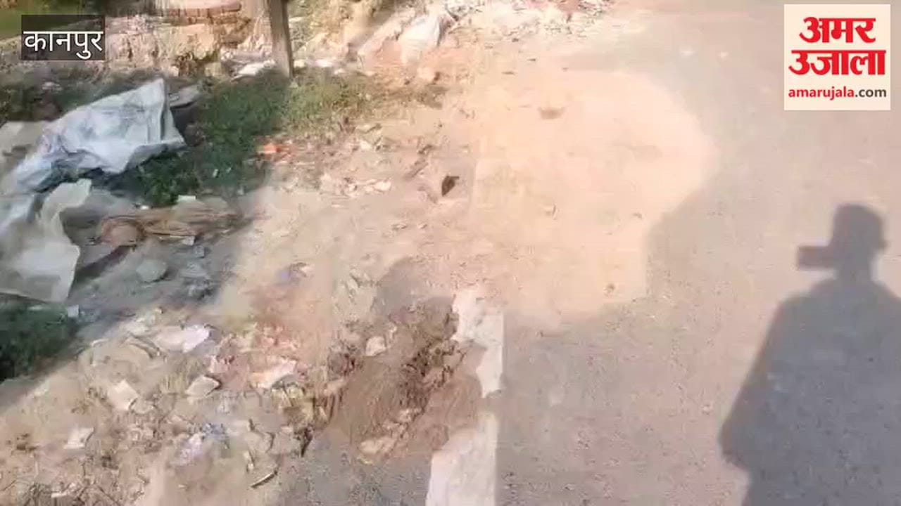 Kanpur: Heaps of filth pile up in the posh Krishnapuram area