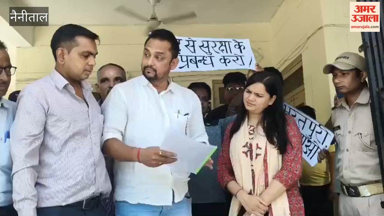 A sit-in protest was held at the Tehsil office demanding the channelization of the Kosi River.