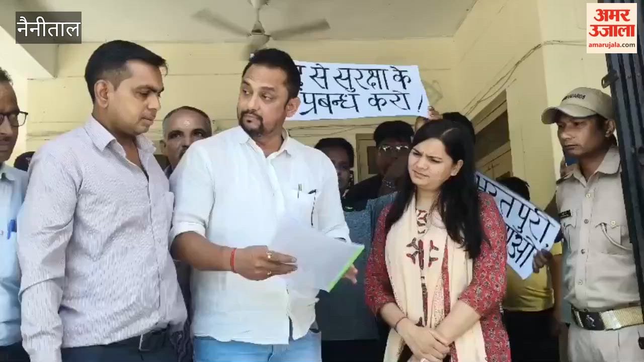 A sit-in protest was held at the Tehsil office demanding the channelization of the Kosi River.