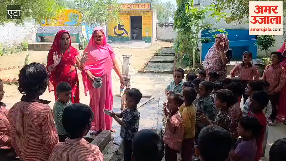 VIDEO: रैली में बच्चों ने दिया ग्रामीणों को स्वच्छता का संदेश