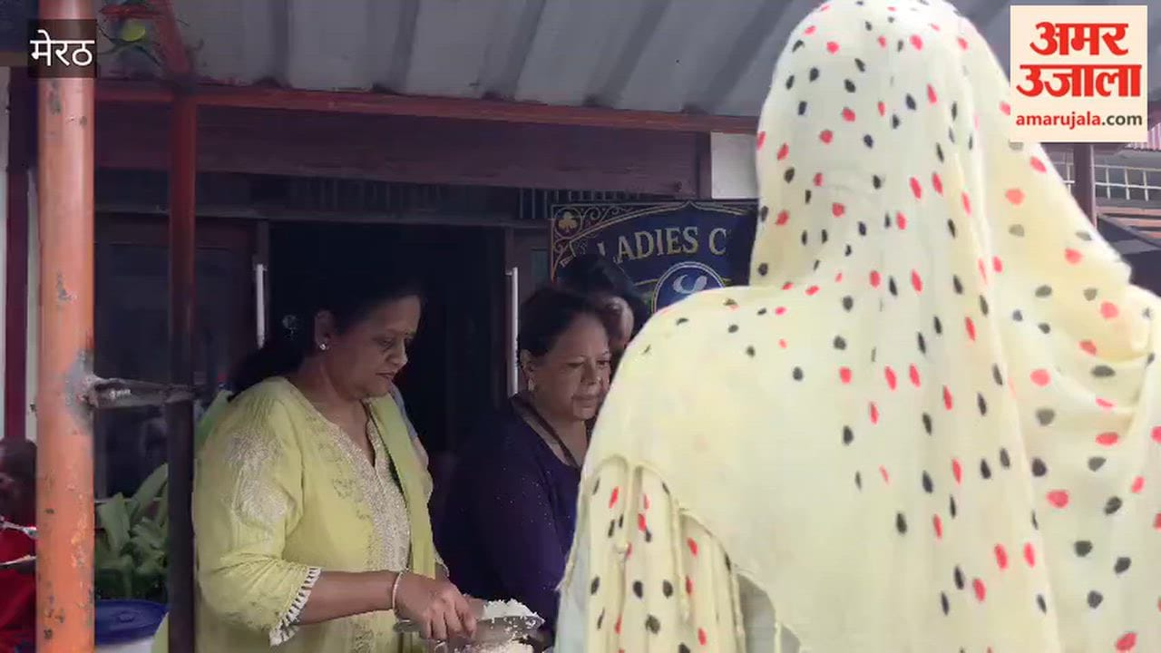 Meerut:Ladies Club Organises Food Donation Drive at Bachcha Park in Meerut