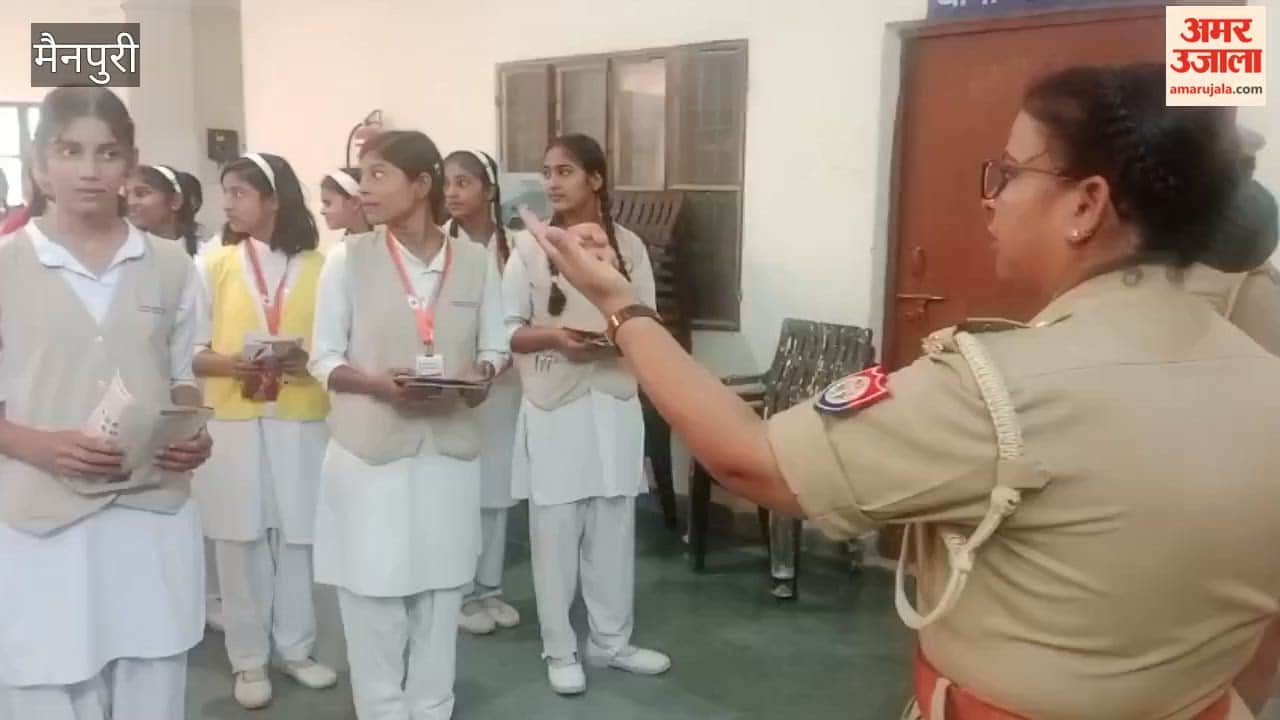 Female students visited women police station to learn about police functioning