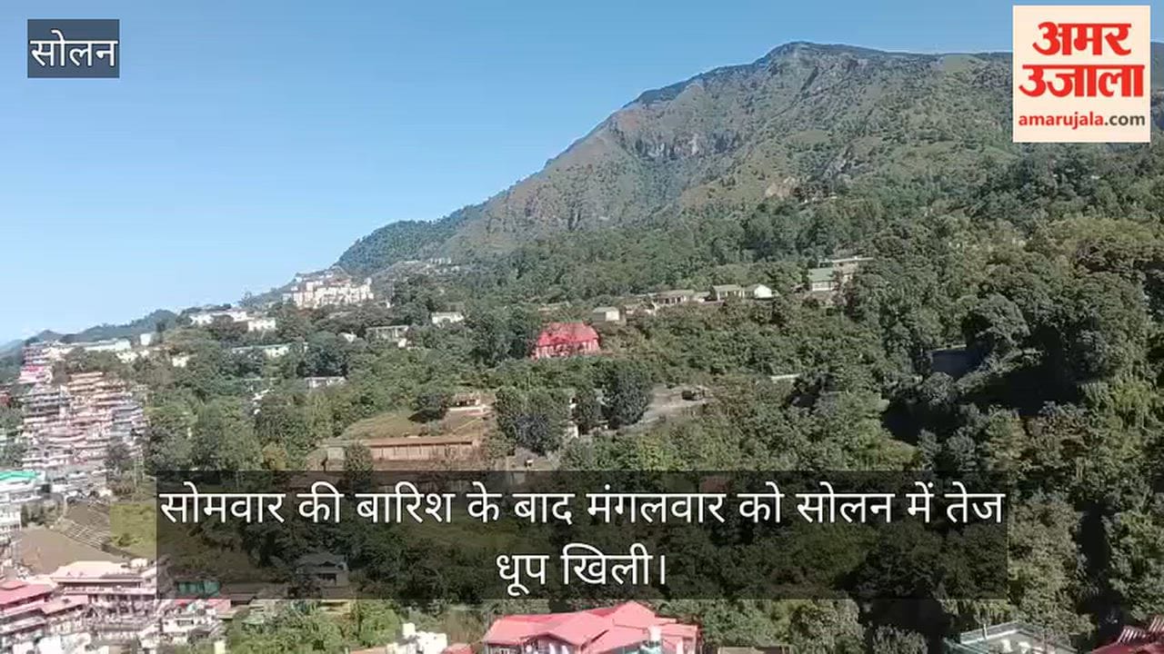 solan weather update sunny day temperature rise after rain