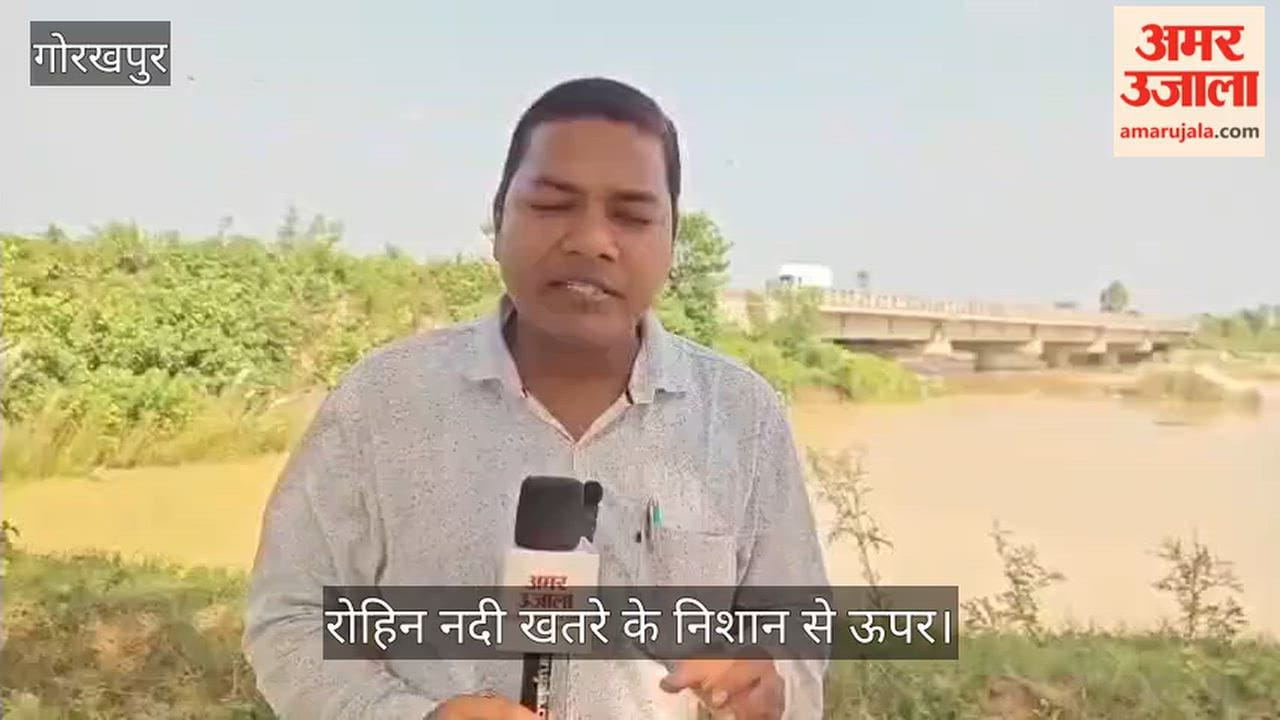 Rohin River above danger mark; Gaighat Primary School closed.