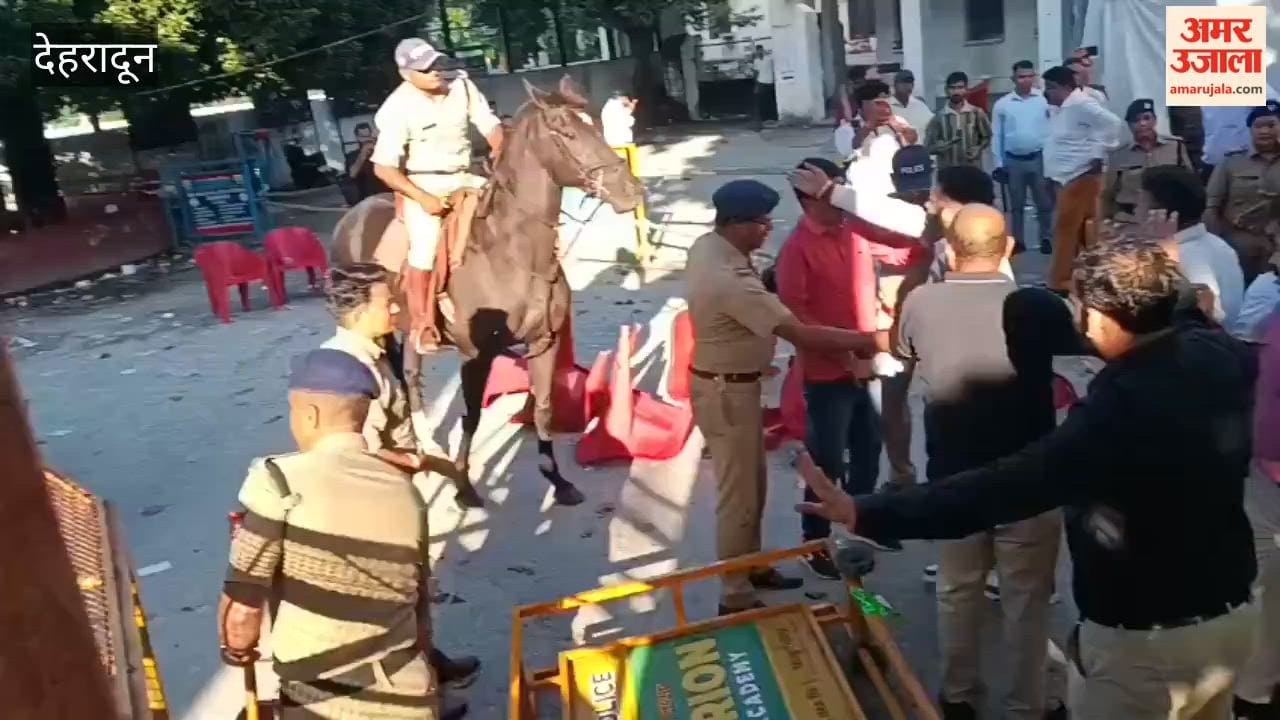 Student Union Elections: After a commotion at the DAV vote-counting center, NSUI activists broke down the gate, stormed inside, and engaged in vandalism