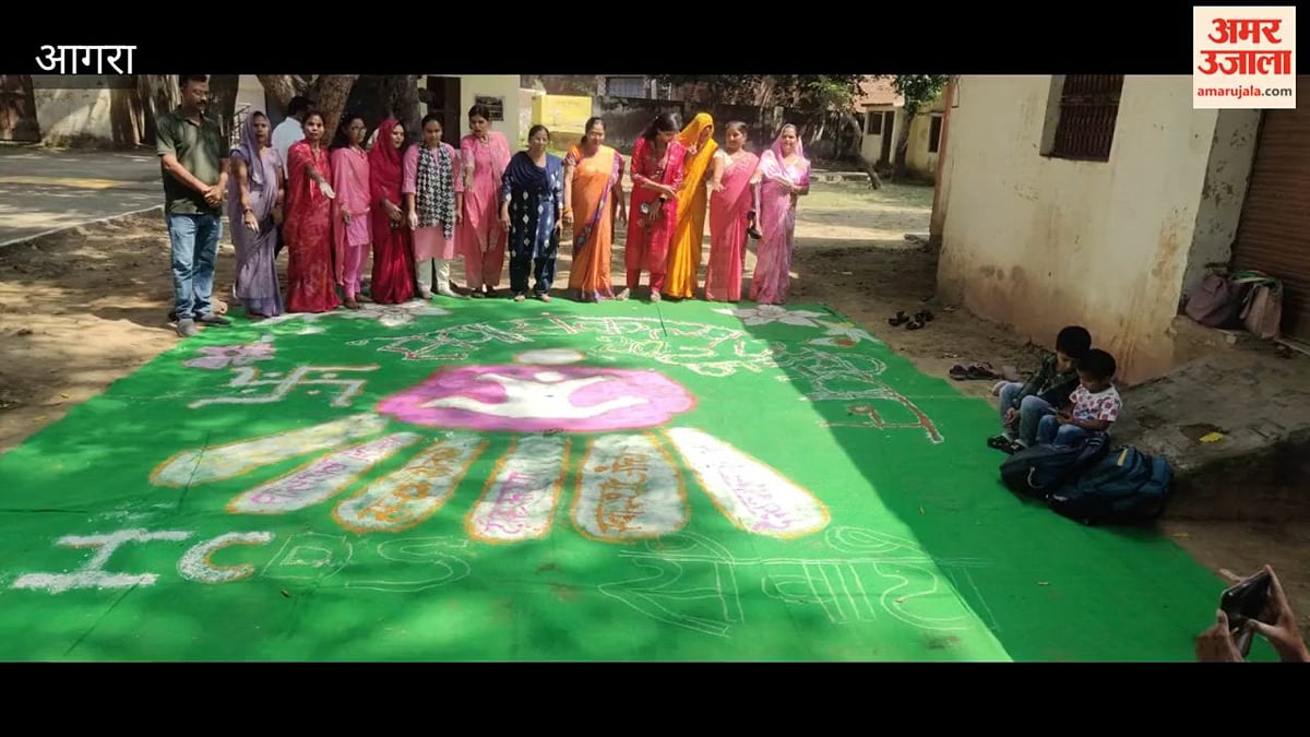 VIDEO: सेवा संकल्प अभियान के शिविर में सजी आकर्षक रंगोलियां