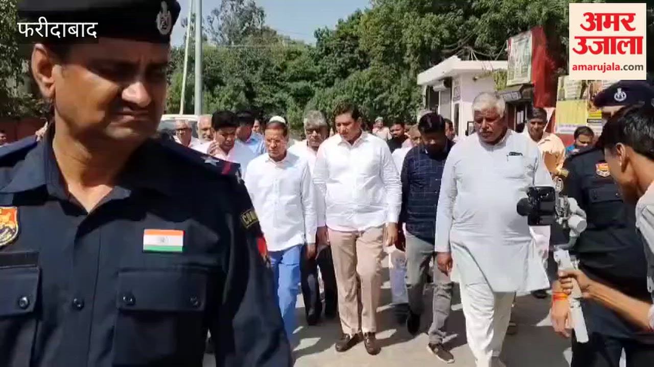 Minister Rajesh Nagar inspected the Kharif crop procurement arrangements at Ballabgarh Mandi
