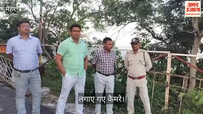 Alert issued after leopard sighting at Maihar's Maa Sharda Temple; 20 cameras installed.