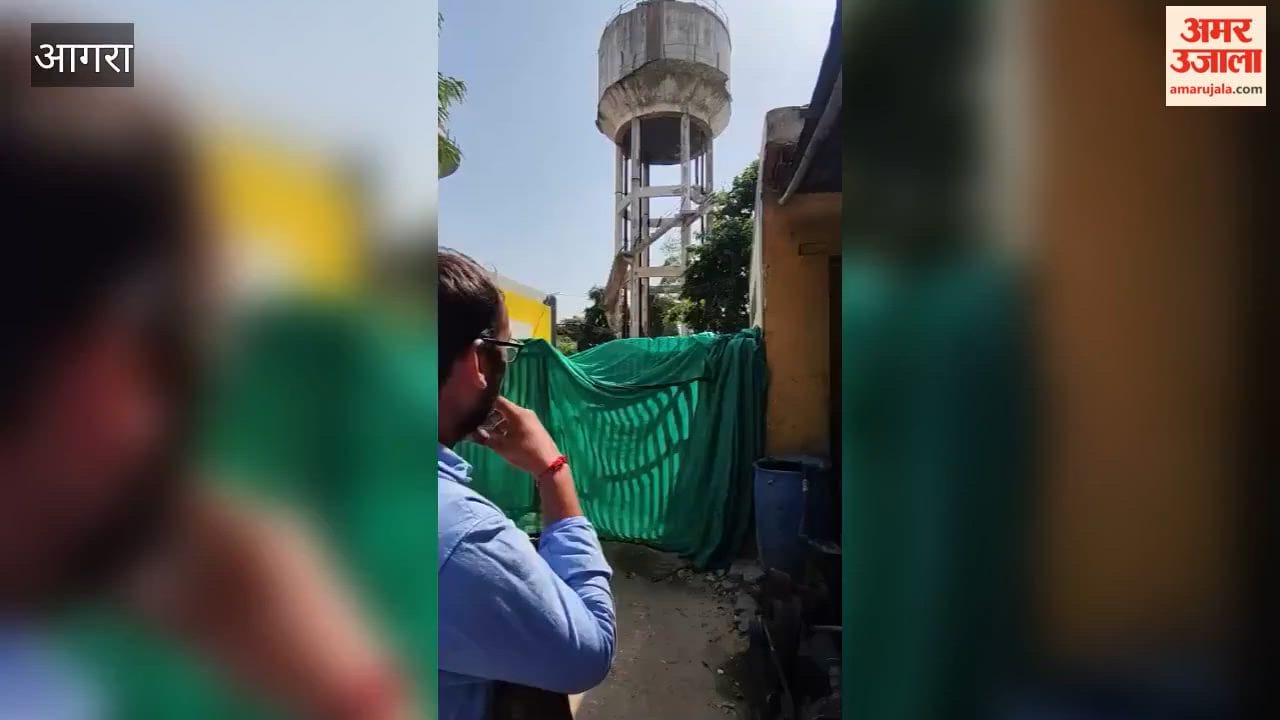 Dilapidated water tank razed in Agra