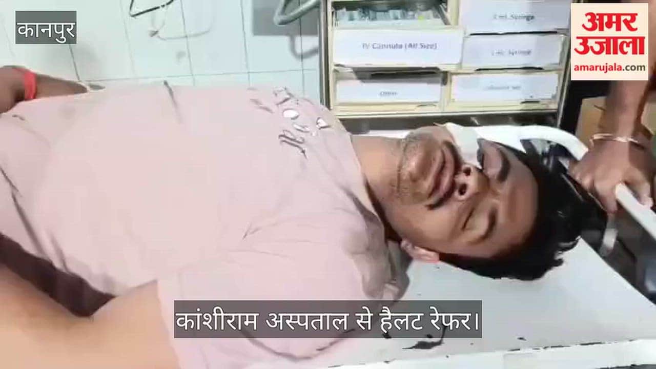 Horrific road accident in Kanpur Motorcyclists collide with a stationary truck two guards critically injured