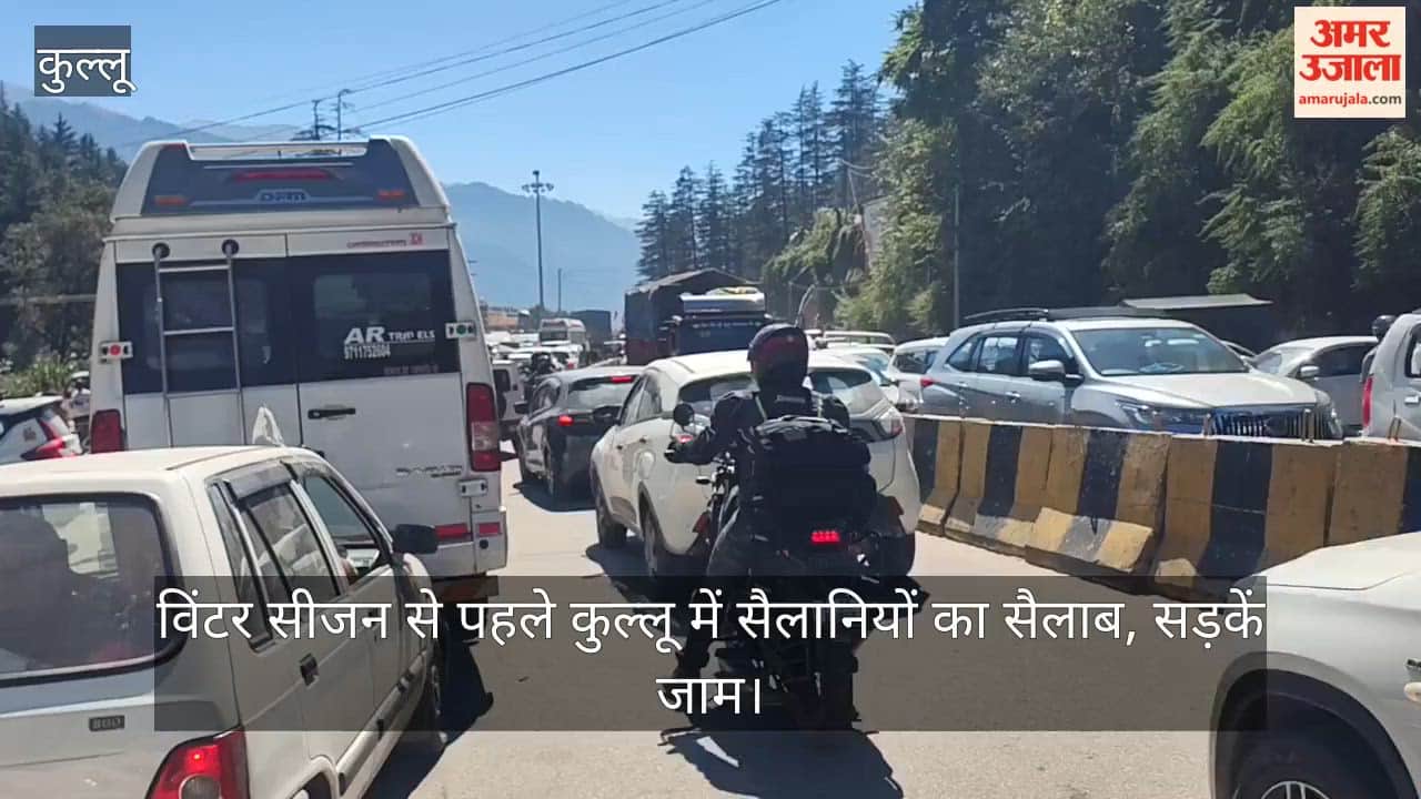 Video: Influx of tourists in Kullu ahead of winter season; roads jammed