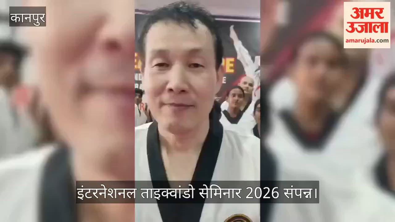 Kanpur South Korean Master Wanyong Lee Teaches International Taekwondo Skills to Children
