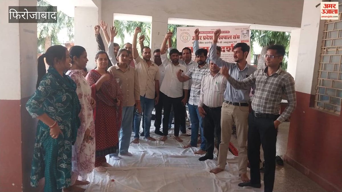 VIDEO:  लेखपाल संघ का सदर तहसील में प्रदर्शन