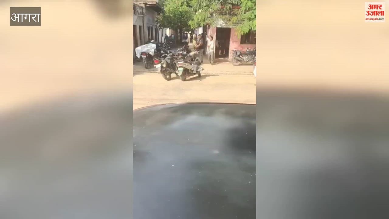 Kicks and punches exchanged in Etmadpur Tehsil in agra video goes viral