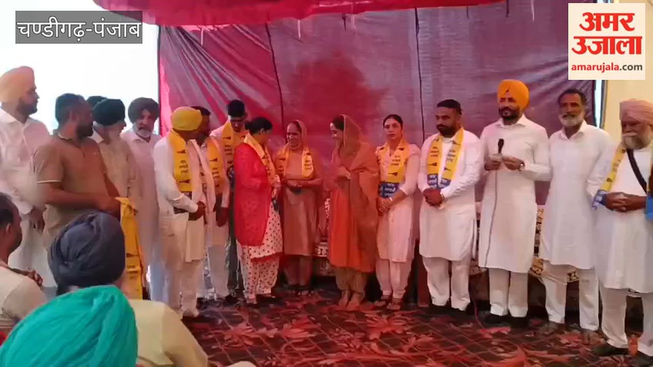 Moga MLA Dr. Amandeep Kaur Arora distributed grant cheques for development works in several villages.