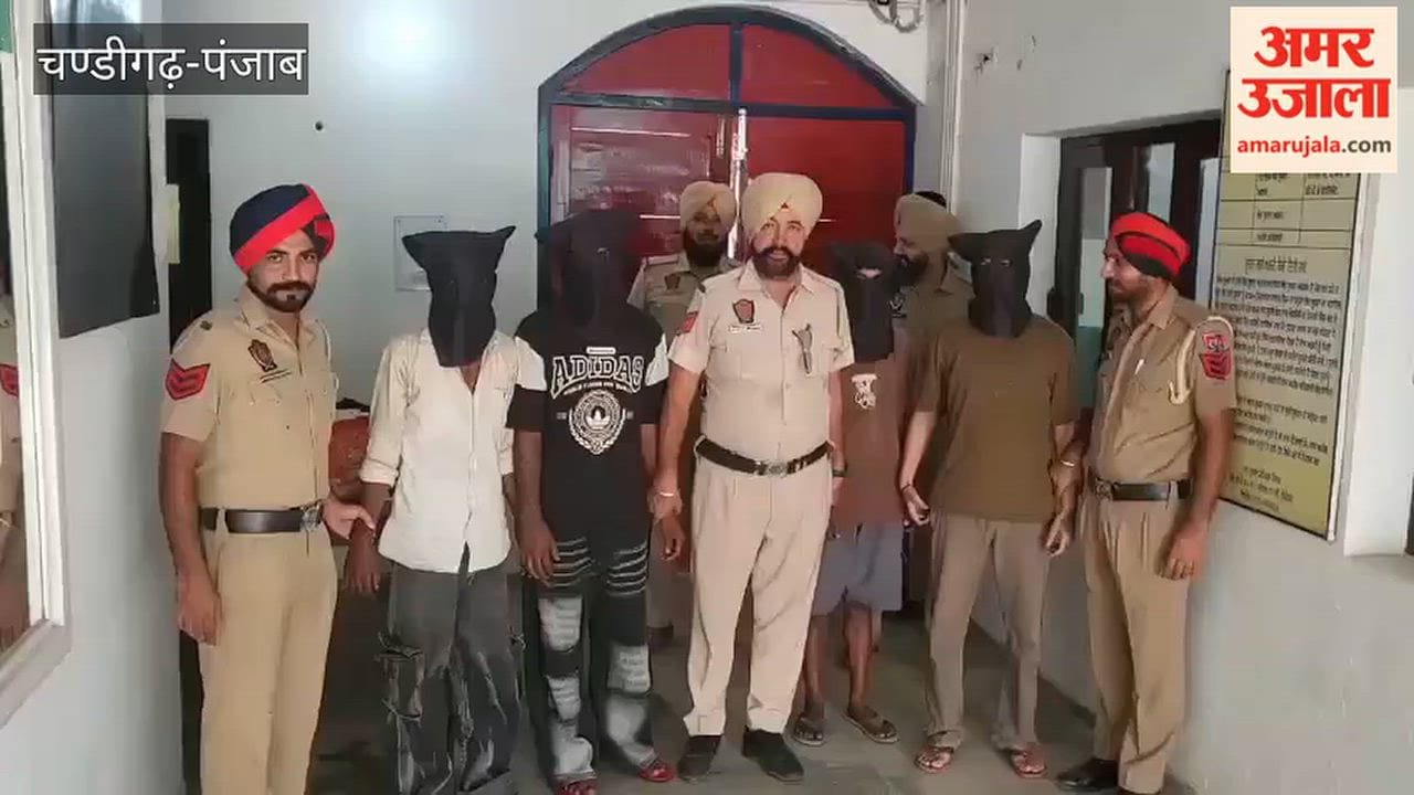 Jaito police arrested five members of a gang, along with sharp-edged weapons, while they were plotting a robbery