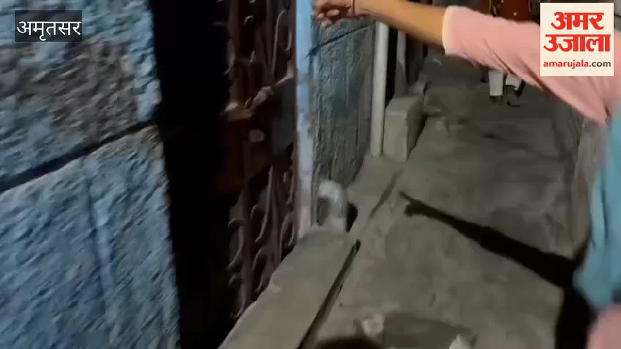 Panic ensues following reports of a shooting in Street No. 4 of Bansan Wala Bazaar, Amritsar.