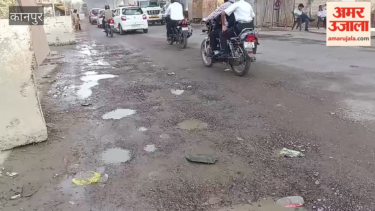 शुक्लागंज: मरहला-बैराज संपर्क मार्ग पर गड्ढे ही गड्ढे, गिर रहे राहगीर