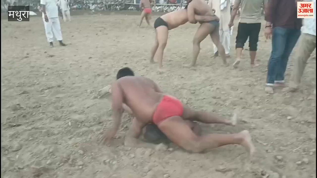 Grand wrestling tournament organized in Karab village, Mahavan Tehsil.