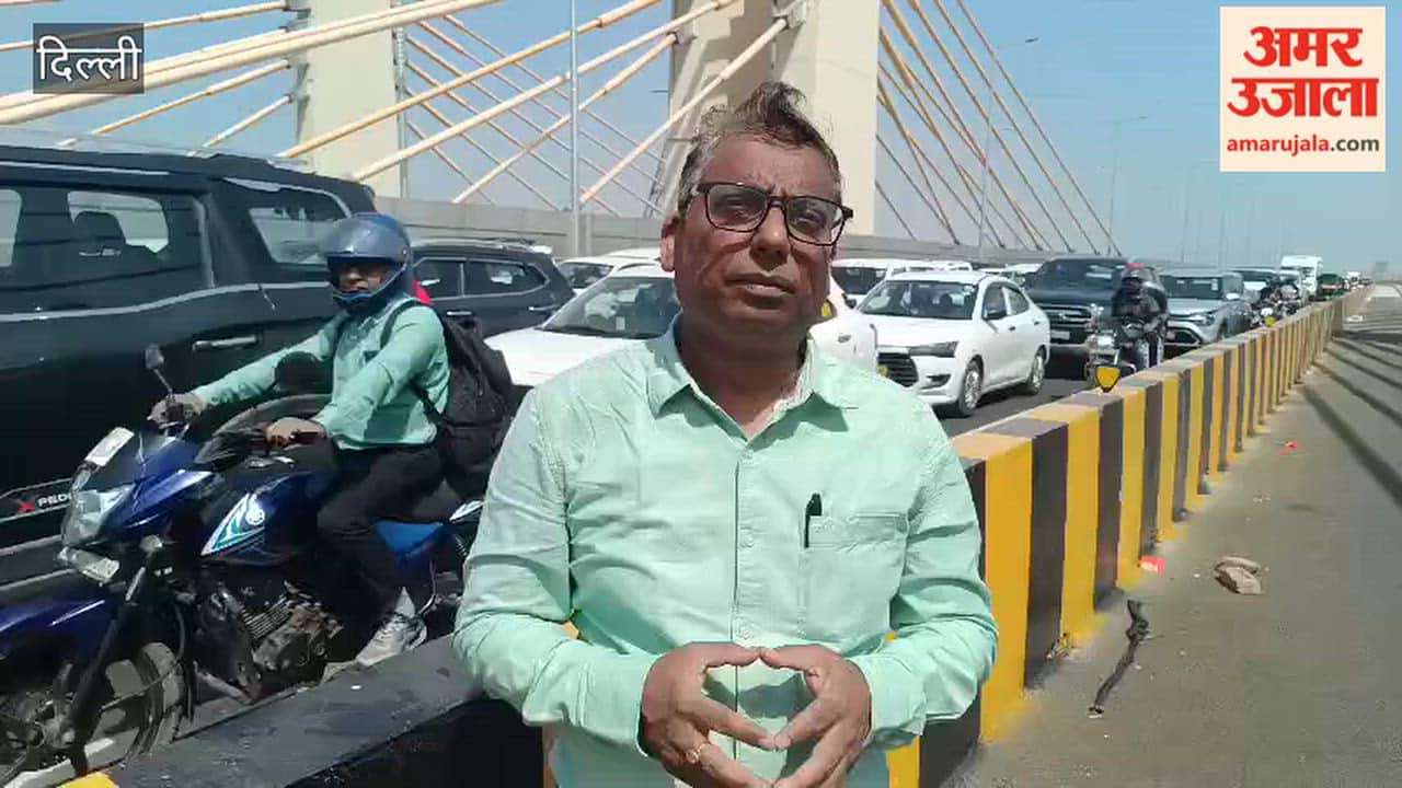 Massive traffic jam on Delhi's Barapullah Elevated Road Phase 3
