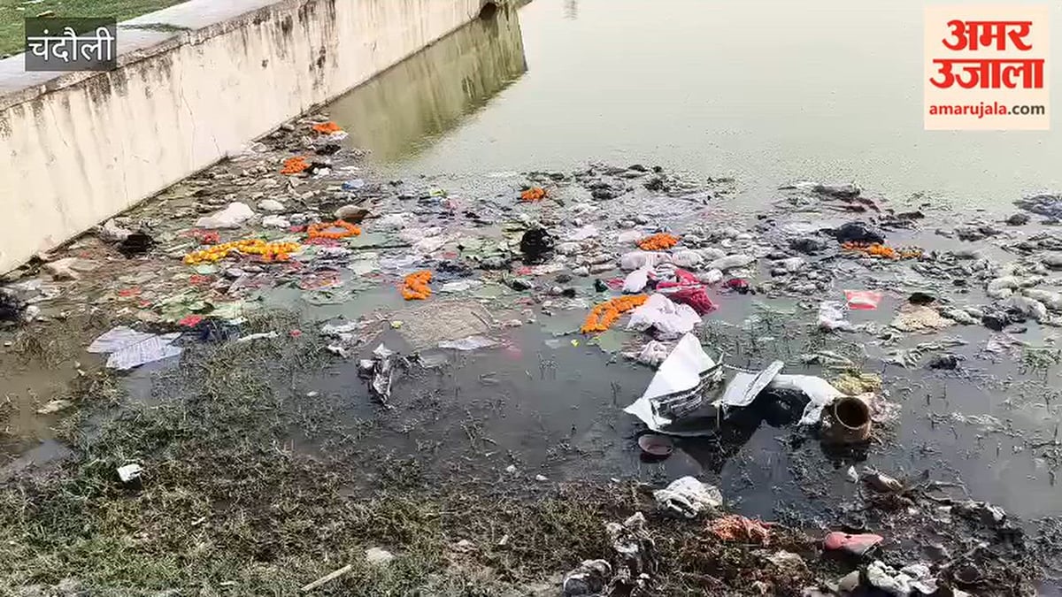 मुगलसराय में आठ से ज्यादा तालाब-पोखरों में गंदगी, VIDEO