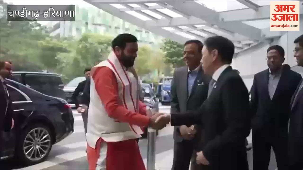 Haryana CM Nayab Saini on a visit to Singapore.