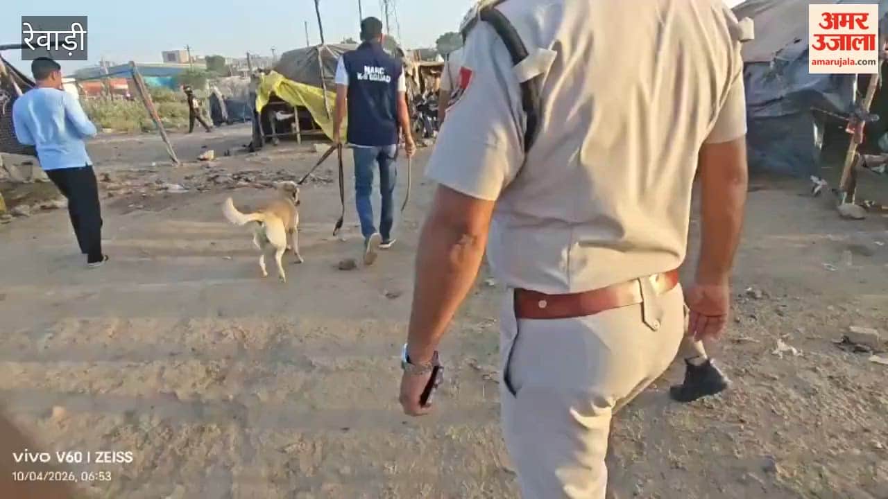 Police conduct anti-drug search operation in Dharuhera; CIA, dog squad, and local police inspected sensitive areas