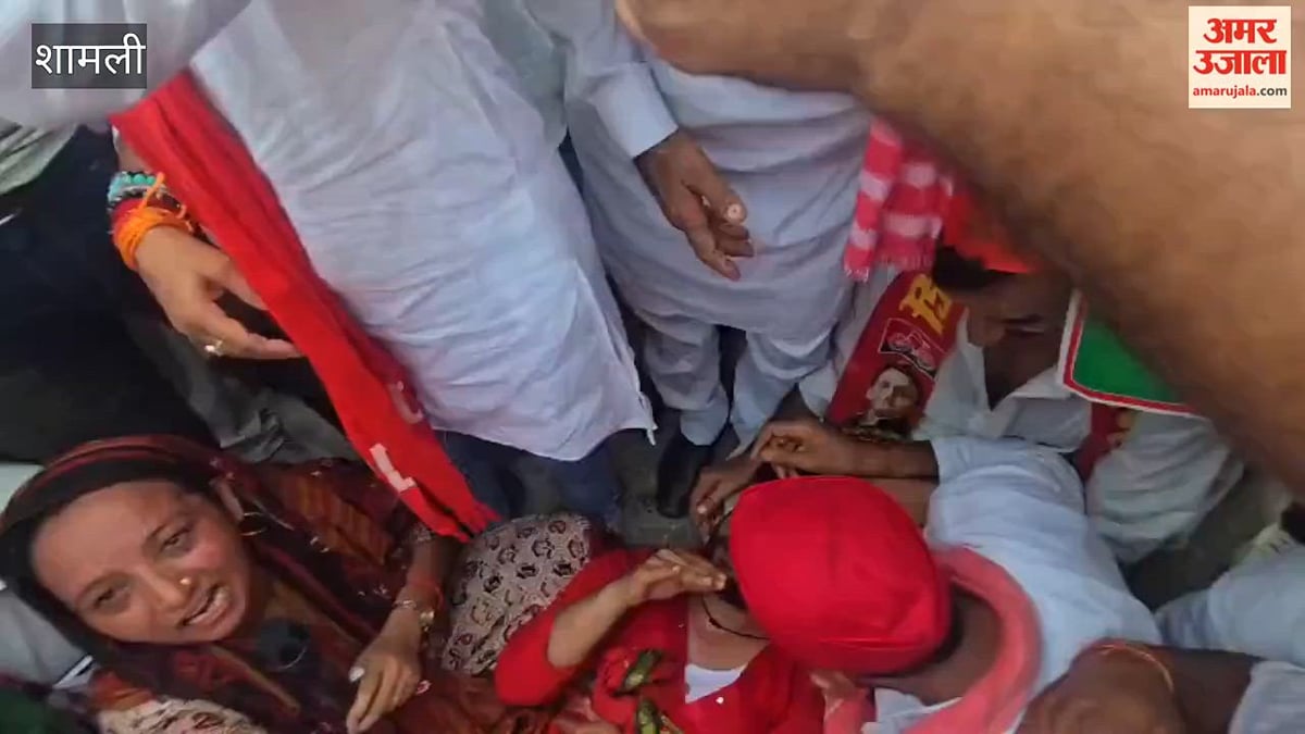 शामली: वोट चोरी को लेकर सपाइयों का पैदल मार्च, महिला कार्यकर्ता से अभद्रता का आरोप लगा हंगामा