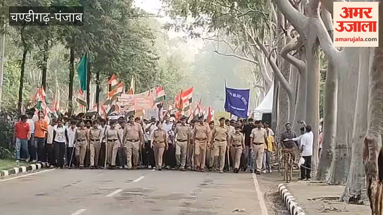 A foot rally against drug abuse was held from Leisure Valley in Sector 10, Chandigarh, to Tiranga Park.