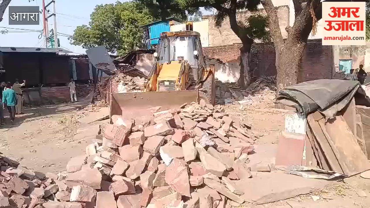 Bulldozer Action in Tantpur: A Dozen Shanties Removed From Railway Land