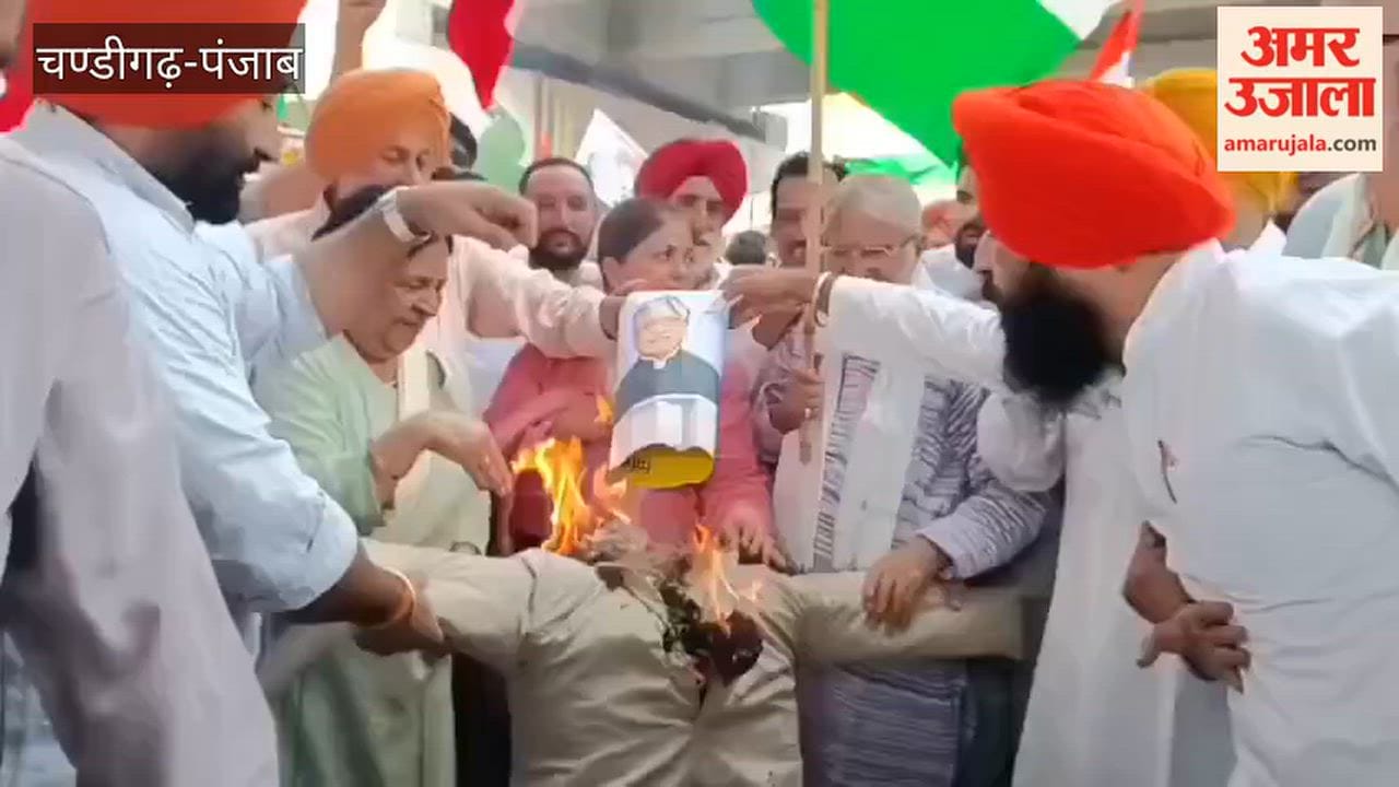 INDIA bloc stages protest against SIR in Moga.
