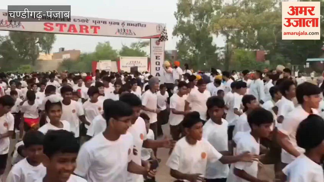 'Run for Equity' marathon organized in Moga to mark the 650th Prakash Parv of Shri Guru Ravidas Maharaj Ji.
