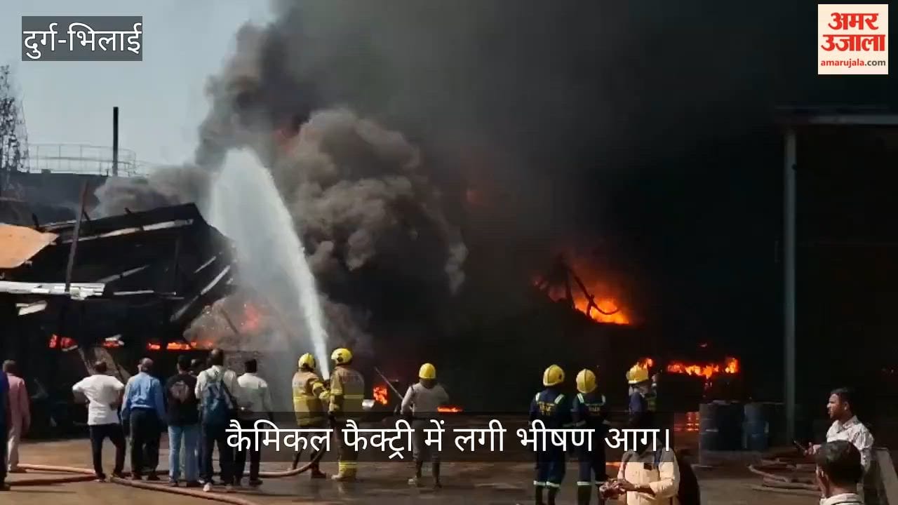 Bhilai: Massive Fire Breaks Out at Shyam Chemical Factory, Several Workers Reportedly Injured