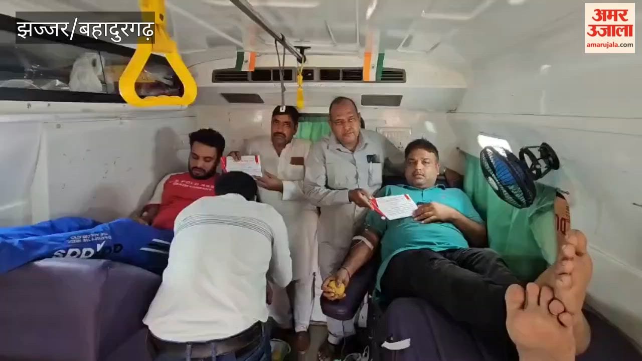 Blood donation camp held in Gubhana, Badli; 41 youths donated blood.