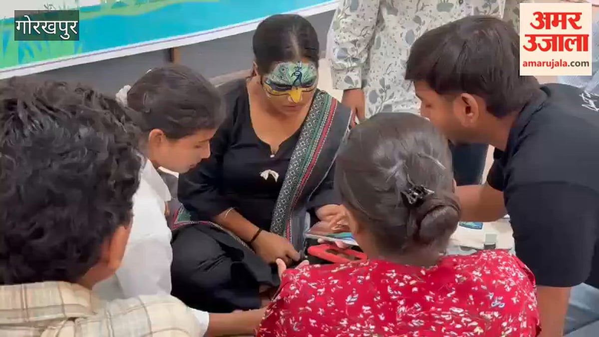 वन्य प्राणी सप्ताह: बच्चों ने चेहरे पर उकेरी बाघ और प्रकृति की तस्वीर