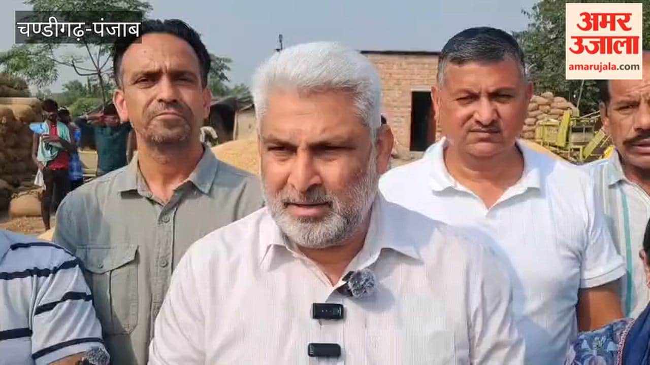 Cabinet Minister Lal Chand reviews paddy procurement arrangements.