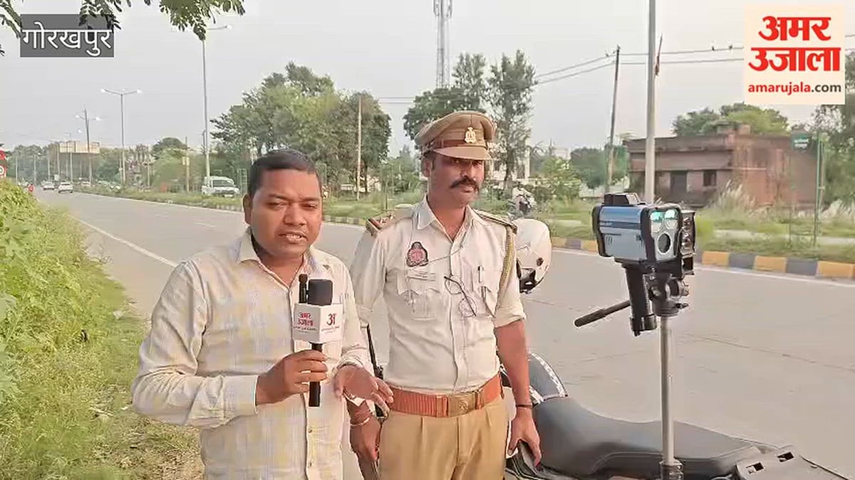 गोरखपुर: मानीराम में ओवरस्पीडिंग पर 50 वाहनों का कटा चालान