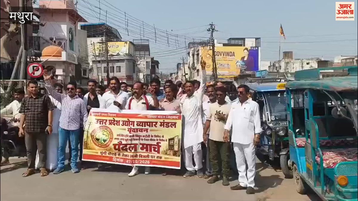VIDEO: बिजली समस्याओं को लेकर सड़कों पर उतरे व्यापारी, प्रदर्शन कर एसडीओ को सौंपा 7 सूत्रीय ज्ञापन