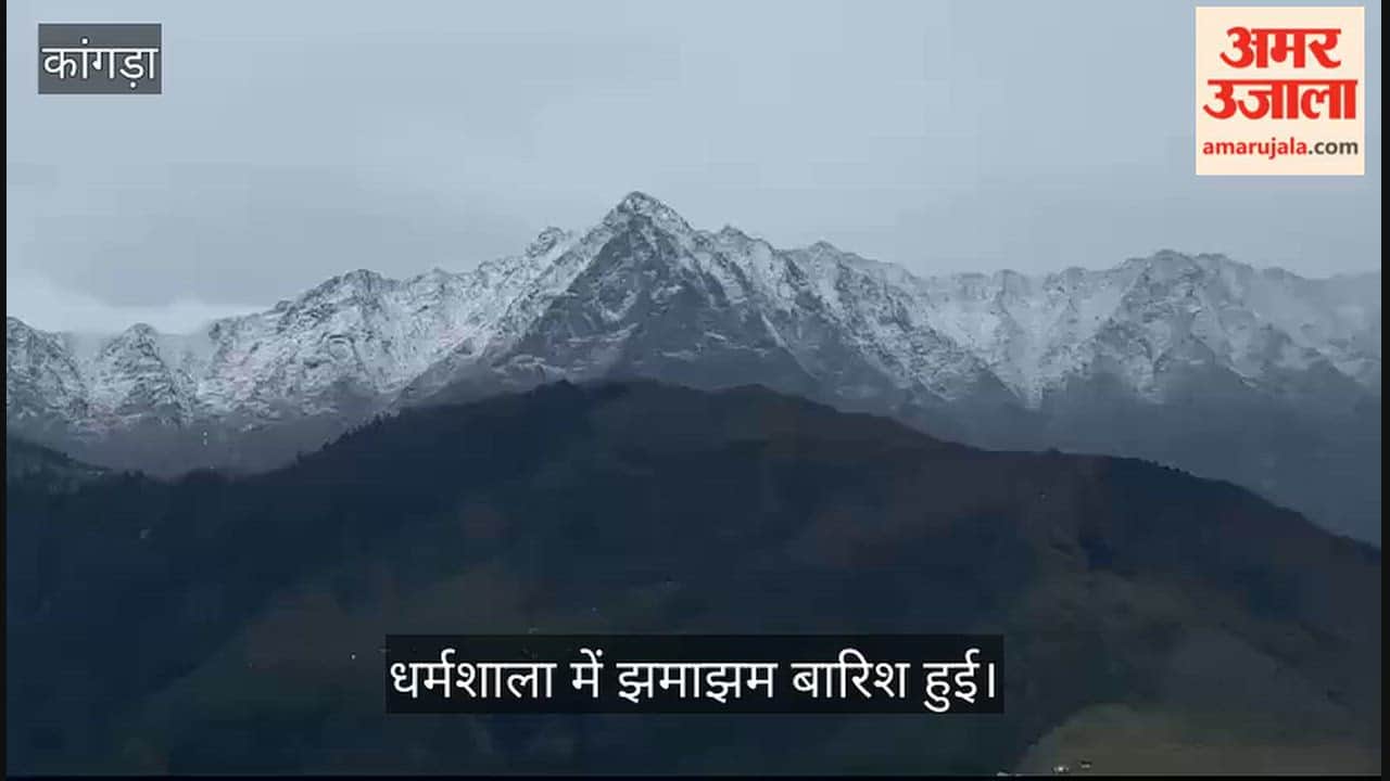 dharamshala weather change rain snowfall dhauladhar temperature 16 degree