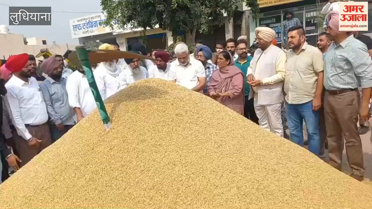 Food and Supplies Minister Lal Chand Kataruchak visits Jagraon's grain market; appeals against stubble burning.