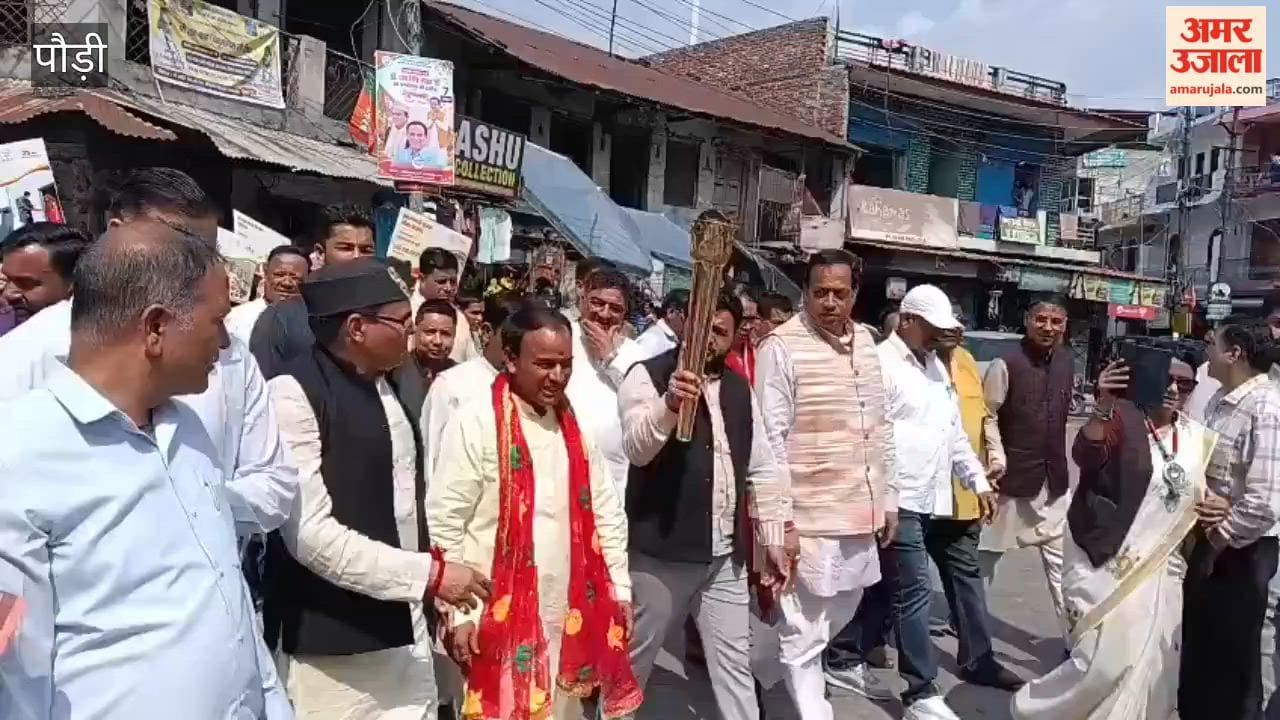 Seva Jyoti Padyatra taken out in Srinagar Garhwal