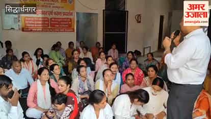 nhm health workers' protest continues for second day