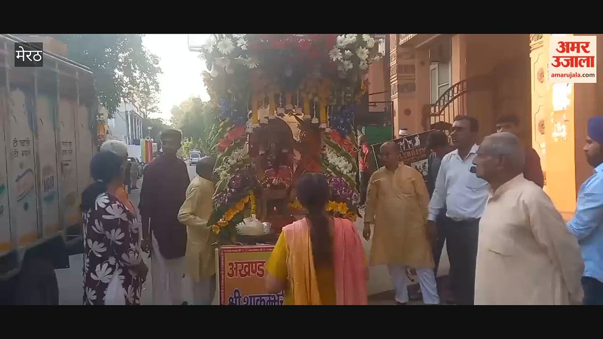 शाकुंभरी देवी मंदिर से निकली अखंड ज्योत यात्रा, श्रद्धालुओं ने भक्ति भाव से लिया हिस्सा, गूंजे जयकारे