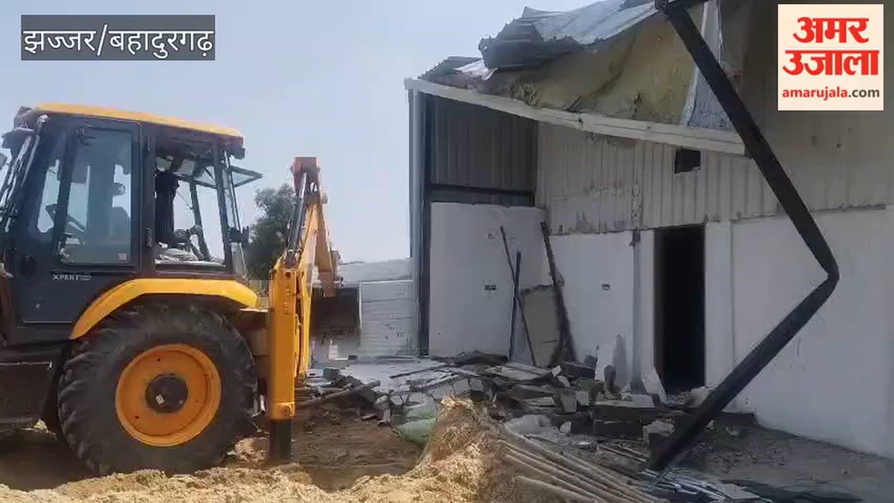The DTP team carried out a demolition drive in an illegal colony being developed on two acres of land in Bamnauli village.