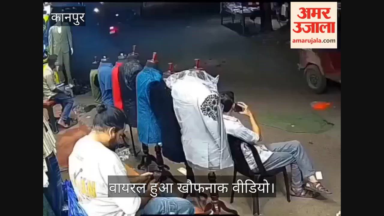 Chaos involving e auto in Kanpurs Alam Market vehicle crashes into showroom while performing stunts