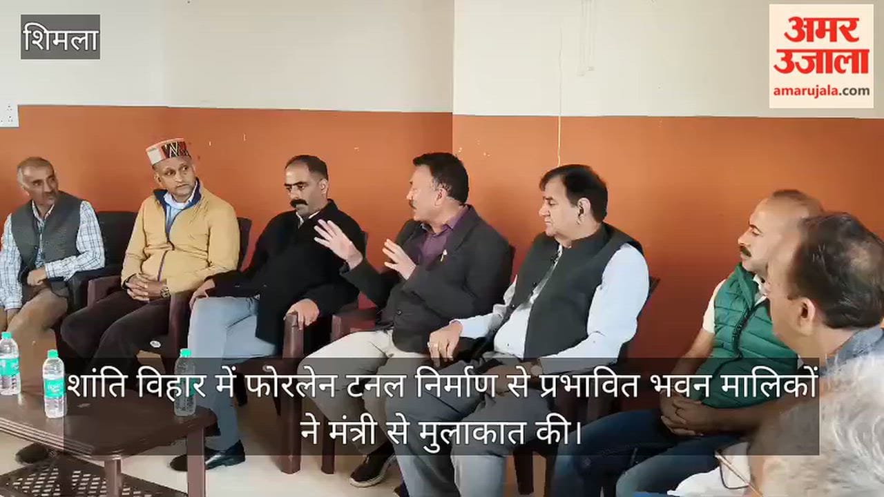 shimla four lane tunnel cracks buildings anirudh singh meeting