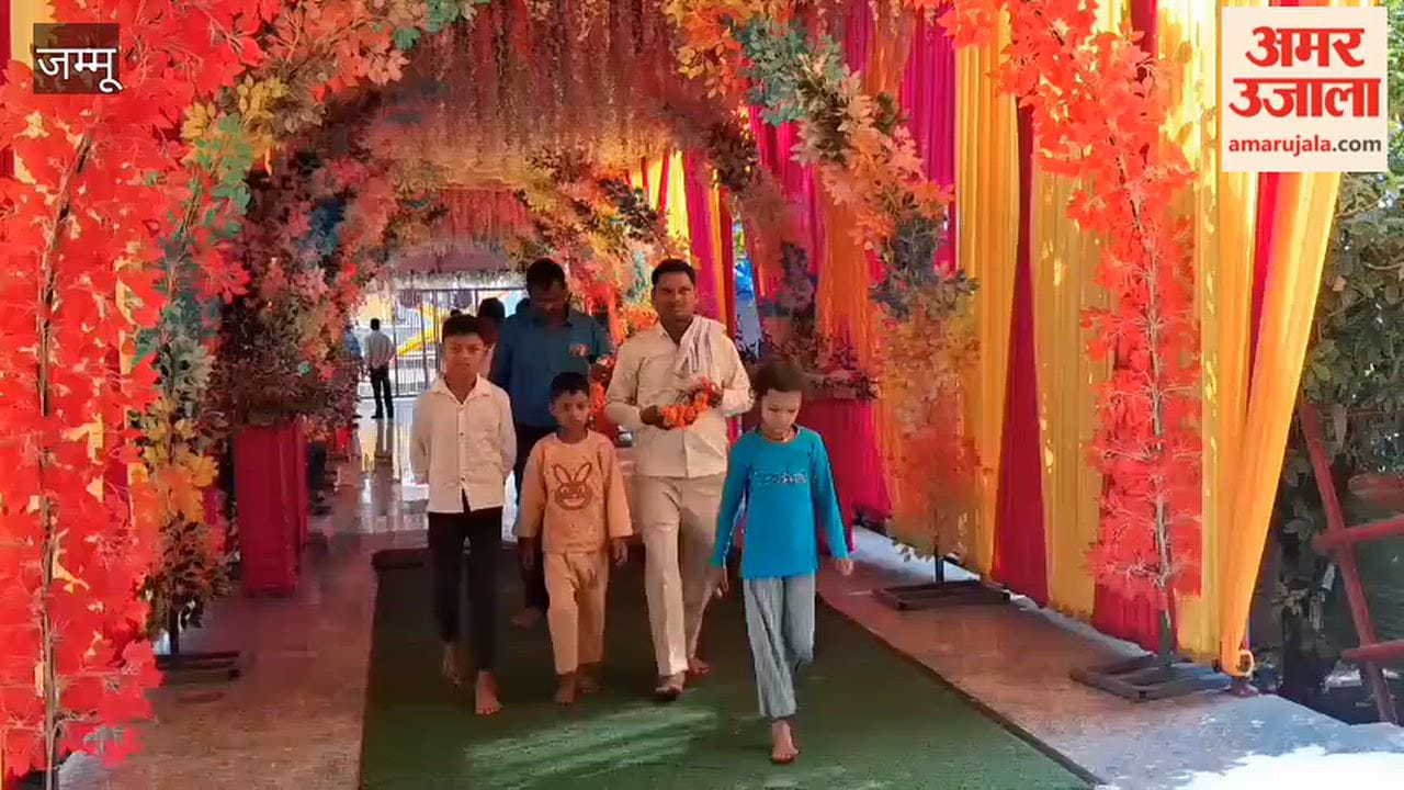 Chichi Mata Temple decked up with colorful flowers ahead of Navratri